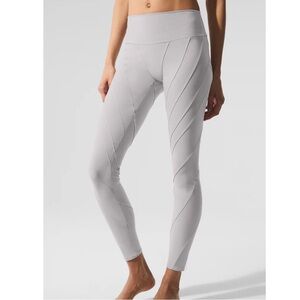 ALO Yoga Washed Aloft High-Waist Sunday Leggings